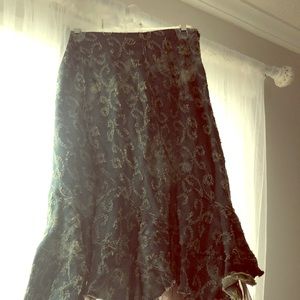 Retro blue jean skirt